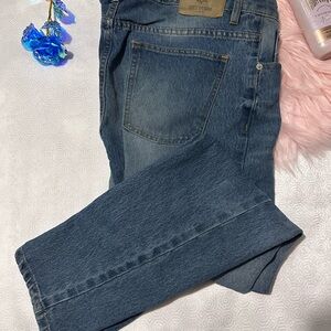 Classic Blue Men's Straight Jeans